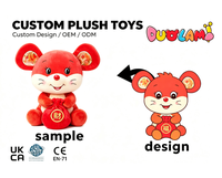 Peluche OEM de haute qualité en tissu doux pour enfants, idéale comme cadeau promotionnel d'entreprise