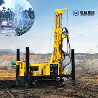Hengwang 2026, Foreuse Pneumatique DTH sur Chenilles pour Puits d'Eau, Profondeur de Forage 200m 300m, Moteur Diesel, À Vendre