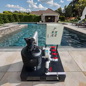 Système de <span class=keywords><strong>filtration</strong></span> de <span class=keywords><strong>piscine</strong></span> intelligent tout-en-un, économie d'énergie, filtre à <span class=keywords><strong>sable</strong></span> intégré, pompe et <span class=keywords><strong>kit</strong></span> de chlorateur pour des solutions d'eau propre - Product Image 1