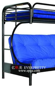 Распродажа мебель для общежития прочная металлическая двухъярусная кровать C-образная кровать с трансформируемым диваном многофункциональная двухъярусная кровать для взрослых - Product Image 4