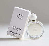 Boîte à parfum personnalisée, carton pliable avec logo en relief et fenêtre pour l'emballage de flacon de parfum