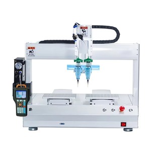 Automatic Two-Station Two-Needles <strong>Glue</strong> Dispensing Doming Sticker Resin <strong>Machine</strong> Two Component with Core Motor Component - Product Image 6