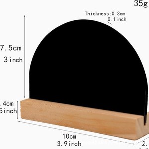 Pizarra de madera de 10x7,5 cm de doble cara para restaurante, bar, decoración del hogar, tablero de mensajes - Product Image 3