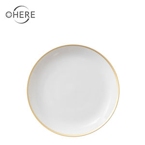 Sang trọng tấm Set với vàng rim xương Trung Quốc đặt bữa ăn tối 4 cái xương Trung Quốc đồ ăn đám cưới Bộ đồ ăn cho tổ chức sự kiện & phục vụ & cho thuê - Product Image 4