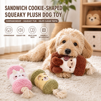 Jouet à mâcher durable pour chien en corde de coton, peluche couineuse, pour la dentition des chiots, le nettoyage des dents, le jeu de traîner et pour chiens de petite, moyenne et grande taille