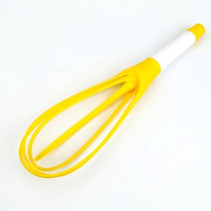 <span class=keywords><strong>Fouet</strong></span> torsadé de 11.5 pouces Ballon 2 en 1 et <span class=keywords><strong>fouet</strong></span> <span class=keywords><strong>plat</strong></span> Fil d'acier enduit de silicone Gadgets de <span class=keywords><strong>cuisine</strong></span> en silicone - Product Image 3