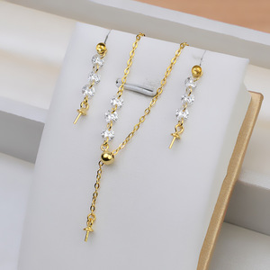 ต่างหูเงินแท้ S925 สำหรับผู้หญิง แบบถอดได้ ตัวหนา ประดับมุก 6-7 เม็ด ดีไซน์ DIY รุ่น 964 - Product Image 4