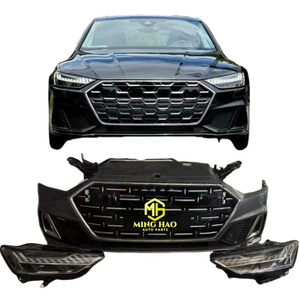 Parachoques para coche - Parachoques delanteros y traseros para Audi <span class=keywords><strong>A7</strong></span>, parachoques completos con faros, guardabarros y cubiertas de motor - Product Image 1