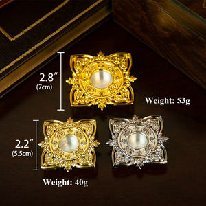 HT fornitore di chiesa placcata in oro decorazione in pietra colorata reliquia della chiesa ortodossa pasqua reliquia cattolica sacra ostensione - Product Image 3