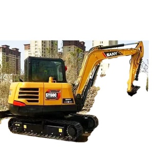 Like-New Used Sany SY60C 6Ton Excavator Original <b>Paint</b> Hydraulic Excavator Japan Engine Thumb Attachment Breaker CE Certified - Product Image 1
