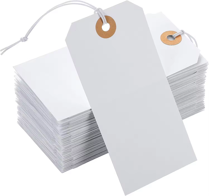 Custom Embossed hang Tags Price Paper Tag Label