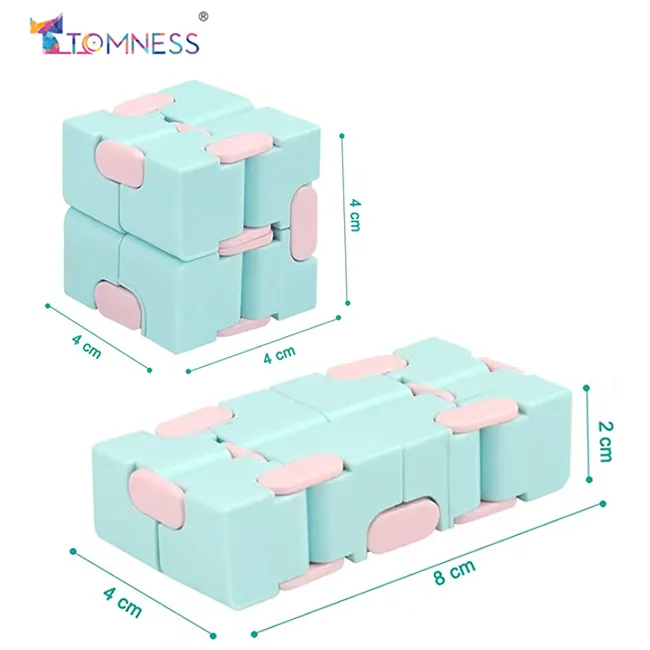 बच्चों और वयस्कों के लिए तनाव रोटेट क्यूब मैकरॉन रिलीविंग गेम, चिंता से राहत के लिए अनोखा गैजेट इनफिनिटी क्यूब फ़िडगेट खिलौना