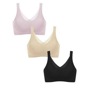 Bra sisipan yang dapat dilepas, BH mastektomi Bralette operasi tanpa kelim ramah kulit setiap hari untuk prostesis payudara - Product Image 5