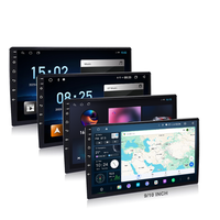 Lecteur DVD de voiture universel KZS T9 2 Din 9/10 pouces avec écran tactile, Carplay, GPS, WIFI, BT, FM, 4+64G, système de navigation automatique stéréo