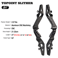 Riser Busur Panah Topoint Archery untuk Berburu, Model Recurve Slither 21, Riser CNC Milling Aluminium, Riser ILF untuk Busur Berburu Universal OEM/ODM