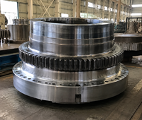 Pièces en acier forgé surdimensionnées et robustes pour éoliennes offshore |   Service de tournage vertical CNC sur mesure de grande taille