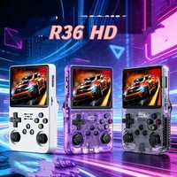 Consola de Juegos Portátil Qbuy R36S, Sistema Linux, 64 GB, 15000 Juegos Retro, Pantalla de 3.5 Pulgadas 640x480, Rockchip RK3326, Consola R36S
