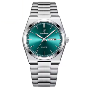 Top Brand luminoso orologio al quarzo da <span class=keywords><strong>uomo</strong></span> di moda Business orologio da polso in <span class=keywords><strong>acciaio</strong></span> inox cinturino orologio di lusso per gli uomini - Product Image 1