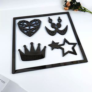 70cm <b>Acrylic</b> Spliced square <b>Frame</b> Mirror Decorative Wall Stickers DIY Multi-combination Wall Stickers - Product Image 6