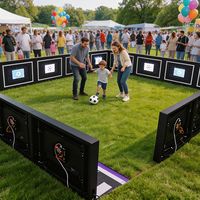 Simulateur de football interactif d'intérieur, système de défi de football 360°, football interactif
