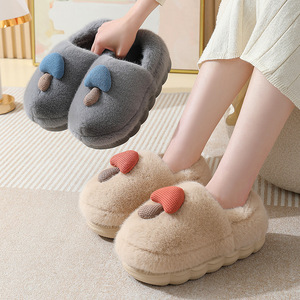 Chaussons d'intérieur pour femmes 2024 à talon épais, doux et confortables pour l'hiver, semelle extérieure en EVA amortissante pour l'été et l'automne - Product Image 2
