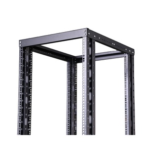 Rack de Servidor de 4 Postes, Rack Abierto para Piso, 4 Ruedas, Marco Abierto, Acero SPCC Estándar de 19 Pulgadas, Capacidad de Carga de 500 kg, Recubrimiento en Polvo, Certificado CE - Product Image 1