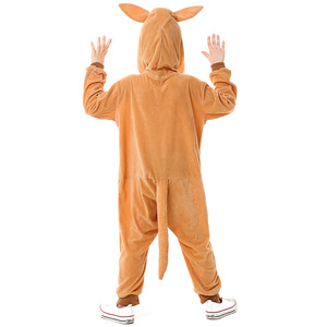 可爱Cosplay袋鼠婴儿服装亲子男孩动物装扮儿童中性连帽 - Product Image 5