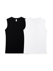 <span class=keywords><strong>Camiseta</strong></span> <span class=keywords><strong>sin</strong></span> <span class=keywords><strong>Mangas</strong></span> Deportiva Personalizada para Hombre, 100% Algodón 20S, Color Sólido, Corte Holgado, para <span class=keywords><strong>Amazon</strong></span> - Product Image 2