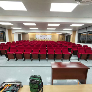 Sièges modernes pour théâtre, auditorium, église, conférence <span class=keywords><strong>avec</strong></span> tablette d'écriture, chaises pliantes en tissu pour l'école et le <span class=keywords><strong>bureau</strong></span> à domicile - Product Image 3