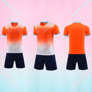 Ensemble de tenue de football épaissie et durable pour matchs d'adultes, maillots d'entraînement, tissus résistants et maillots personnalisables avec flocage - Product Image 4