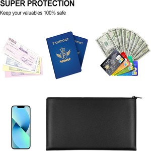Logotipo impreso personalizado con cremallera <span class=keywords><strong>bolsa</strong></span> <span class=keywords><strong>de</strong></span> <span class=keywords><strong>depósito</strong></span> en efectivo colorido PU cuero almacenamiento banco dinero <span class=keywords><strong>bolsa</strong></span> - Product Image 5