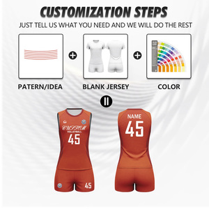 Nouveau maillot de volley-ball sans manches pour femmes, design personnalisé, polyester, sport professionnel, nouveau style, maillot de volley-ball pour hommes Pq25027 - Product Image 2