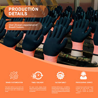 Gants de travail CY Factory en nitrile résistants aux coupures, haute visibilité, avec revêtement en nitrile sablé, pour la sécurité, vente en gros