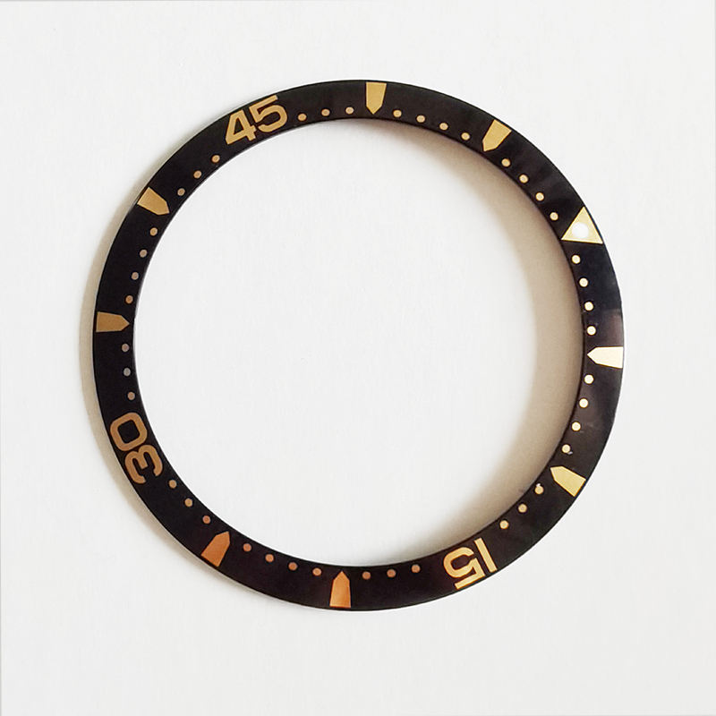 Black with gold numbers