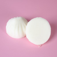 Porte-clés en PU à rebond lent, simulation de chignon de 5 cm, jouet à presser amusant en forme de pâtisserie, modèle souple en forme de soupe, cadeaux pour jeunes de 15 à 35 ans