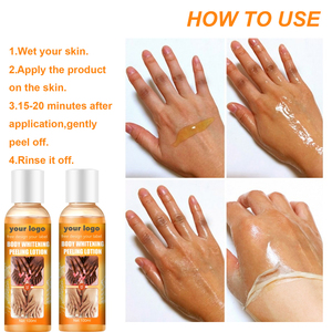 Private label cura della pelle bellezza forte <span class=keywords><strong>esfoliante</strong></span> arancia vitamina C <span class=keywords><strong>peeling</strong></span> schiarente sbiancante idratante lozione <span class=keywords><strong>peeling</strong></span> <span class=keywords><strong>corpo</strong></span> - Product Image 3