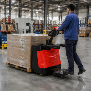 Transpalette Électrique Hydraulique Autoporté 2000 kg avec Batterie au Lithium pour Transport <span class=keywords><strong>de</strong></span> Marchandises en Entrepôt - Product Image 5