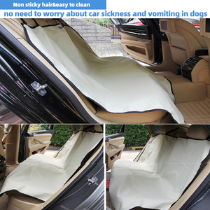 Petit lit double pour animaux de compagnie en tissu Oxford, antidérapant, anti-griffures, amovible, housse de siège de voiture pour chats et chiens, motif animal, utilisation sur la banquette arrière - Product Image 6
