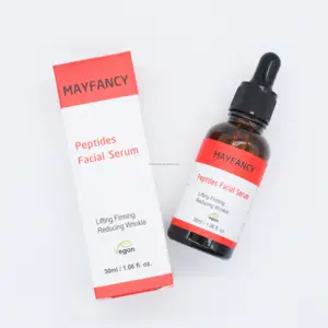 Mayfancy oem hidratante de cuidados com a pele, clareamento antirrugas e antienvelhecimento, creme de peptídeos do vegano