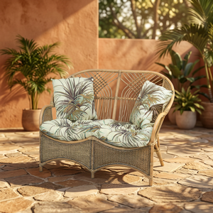 Handmade Modern Wood <b>Rattan</b> Asian Design Two Seat <b>Sofa</b> COBANA From Indonesia for Living Room Villa Hotel & Apartment Furniture - Product Image 3