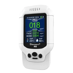 Layar LCD genggam, Monitor kualitas udara dalam ruangan PM2.5 detektor debu dengan catatan riwayat dan fungsi menyimpan CE ROHS