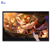 Monitor Portátil LED Táctil de 15.6 Pulgadas FHD 1080p con Interfaz USB y Panel TFT para Laptop, PC y Teléfono Móvil