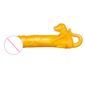 Yeni varış köpek şekilli yanlış penis kadın seks ürünleri TPE yapay penis yetişkinler için - Product Image 5