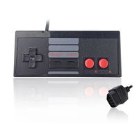 Controlador de Juego Retro Clásico con Joystick, Mini Gamepad con Cable de 8 bits para Consola Nintendo Entertainment System Famicom FC NES