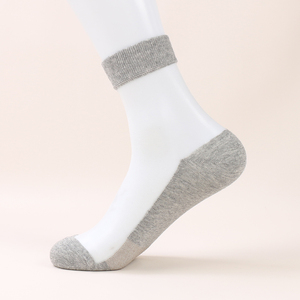 Transparent Summer Breathable Crystal Crew Gay Mens <strong>Sheer</strong> Silk <strong>Socks</strong> for Men - Product Image 6