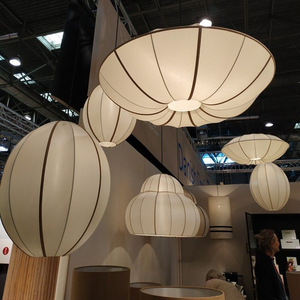 Creamy Oval Pendant <b>Light</b> E27 LED Chandelier For Living Room Bedroom <b>Dining</b> Room Decorative Lighting - Product Image 3