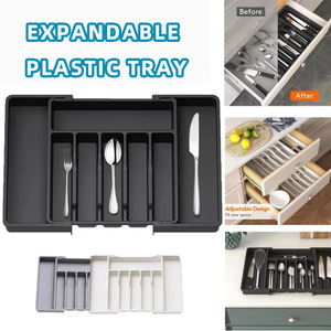 Organizzatore <span class=keywords><strong>per</strong></span> Utensili da Cucina Espandibile <span class=keywords><strong>per</strong></span> <span class=keywords><strong>Cassetti</strong></span>, Vassoio Regolabile <span class=keywords><strong>per</strong></span> <span class=keywords><strong>Posate</strong></span> e Utensili da Cucina - Product Image 3