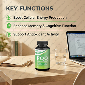Cápsulas de PQQ de Alta Calidad de Marca Privada OEM, Suplementos Alimenticios Antioxidantes para Adultos con Gestión de Energía y Apoyo Inmunológico - Product Image 4