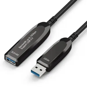 AOC USB3.0 USB 3.0光纤扩展公母有源USB光缆1M 2M 3M 5M 10M 15M 20M 25M 30M 40M 50M