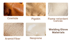Guantes de Soldadura de Cuero Vacuno, Resistentes al Calor, con Puño Largo y Palma Reforzada, para Soldadores, Construcción y Trabajo Industrial - Product Image 3